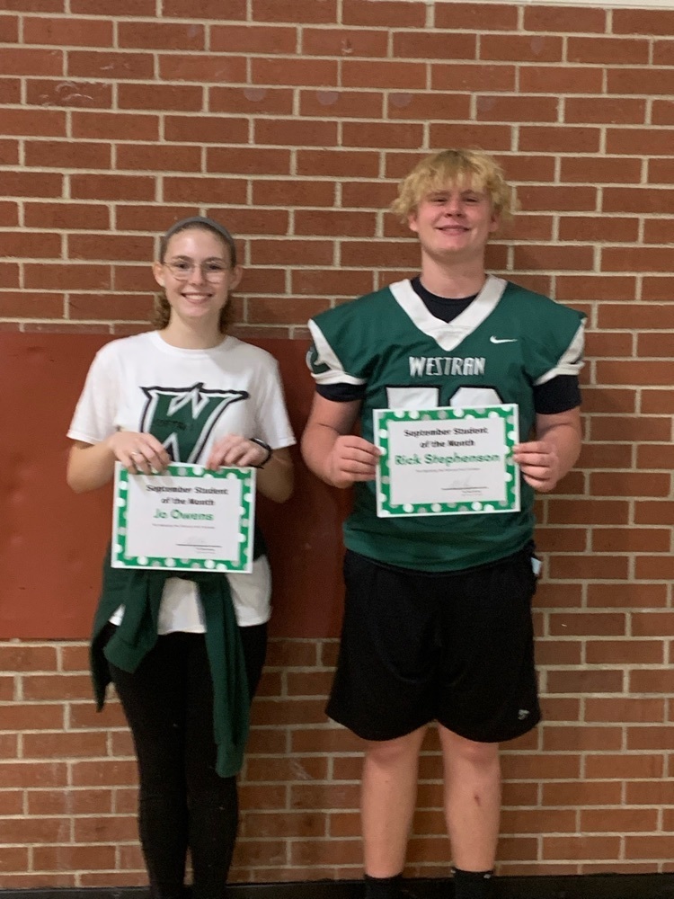 September Students of the Month