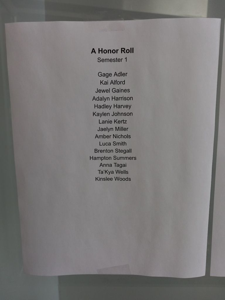 A Honor Roll