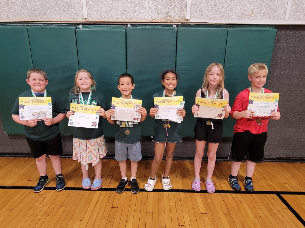2nd/3rd Grade Students of the Month