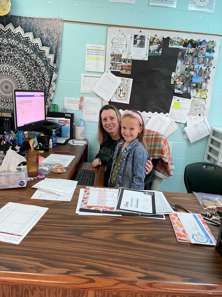 Mallory received a “Teacher for the Day” certificate at the school carnival. She was Mini Mrs.Moore for the day! She was so kind, caring, and sweet! 